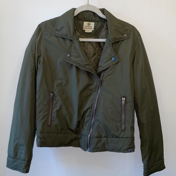 Army Green Converse Jacket/Coat - Picture 1 of 4